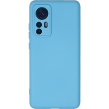 Happycase Xiaomi Mi 12 Kılıf Nano Içi Kadife  Silikon - Mavi