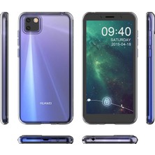 Happycase Huawei Y5P Kılıf Lüx Şeffaf Silikon - Şeffaf