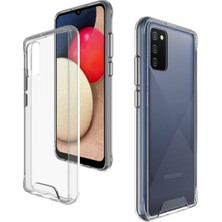 Happycase Samsung Galaxy A02S Kılıf Lüx Şeffaf Silikon