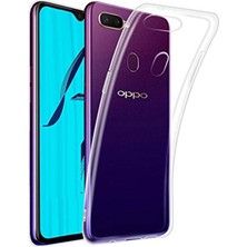 Happycase Oppo A12 Kılıf Lüx Şeffaf Silikon - Şeffaf