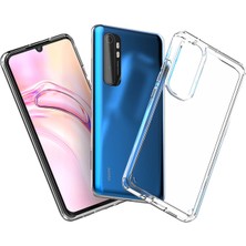 Happycase Xiaomi Mi Note 10 Lite Kılıf Lüx Şeffaf Silikon - Şeffaf