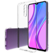 Happycase Xiaomi Redmi 9 Kılıf Lüx Şeffaf Silikon - Şeffaf