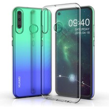 Happycase Huawei Y6P Kılıf Lüx Şeffaf Silikon - Şeffaf