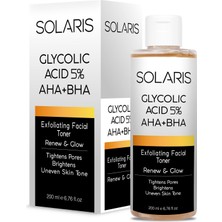 Solaris Tonik 200 ml Glycolic Acid 5% Aha Bha