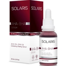 Solaris Cilt Tonu Eşitleyici Canlandırıcı Yüz Peeling Serum 30 ml Aha 10% + Bha 2%