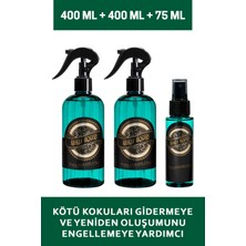 Koku İksiri Bütün Kötü Kokulara Son 3 Lü Set 2 Adet 400 ml 1 Adet Araba Boy 75 ml Koku Giderici 875ML