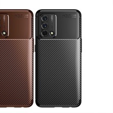 Kny Oppo A74 Kılıf Karbon Desenli Lux Negro Silikon