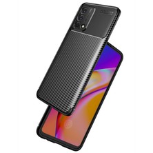 Kny Oppo A74 Kılıf Karbon Desenli Lux Negro Silikon