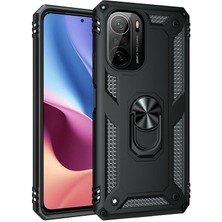 Kny Xiaomi Redmi K40 Pro Kılıf Ultra Korumalı Yüzüklü Manyetik Vega Kapak