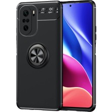 Kny Xiaomi Redmi K40 Pro Kılıf Yüzüklü Manyetik Ravel Silikon