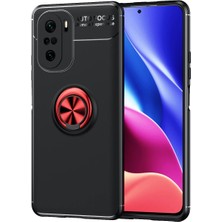 Kny Xiaomi Redmi K40 Pro Kılıf Yüzüklü Manyetik Ravel Silikon