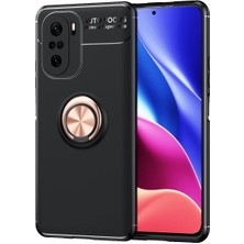 Kny Xiaomi Redmi K40 Pro Kılıf Yüzüklü Manyetik Ravel Silikon