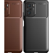 Kny Xiaomi Redmi K40 Pro Plus Kılıf Karbon Desenli Lux Negro Silikon