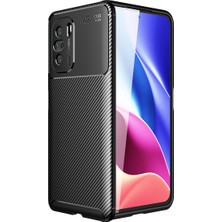 Kny Xiaomi Redmi K40 Pro Kılıf Karbon Desenli Lux Negro Silikon