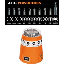 Aeg Bits Uç Seti 10 Parça 1/4 Matkap Vidalama Ucu Seti 25 mm