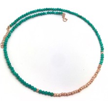 Gümüş Firuze Taşlı Bayan Kolyesi GL14R3T6