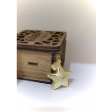  Gümüş Bombeli Yıldız Kolye Ucu