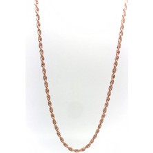 Erer Gümüş Gümüş Burgu Halat Model Rose Zincir