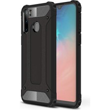 Kny Samsung Galaxy A21 Kılıf Çift Katmanlı Armour Case