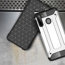 Kny Samsung Galaxy A21 Kılıf Çift Katmanlı Armour Case