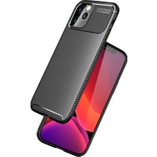 Kny Apple Iphone 12 Pro Kılıf Karbon Desenli Lux Negro Silikon