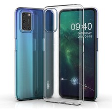 Kny Oppo A92 Kılıf Ultra Ince Şeffaf Silikon