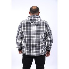 Moc Grande Mocgrande Kangaroo Pocket Oduncu Sweat-Gömlek Stripe 22209-GRI