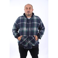 Moc Grande Mocgrande Kangaroo Pocket Oduncu Sweat-Gömlek Stripe 22209-LACIVERT