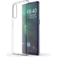 Kny Oppo A91 Kılıf Ultra Ince Şeffaf Silikon