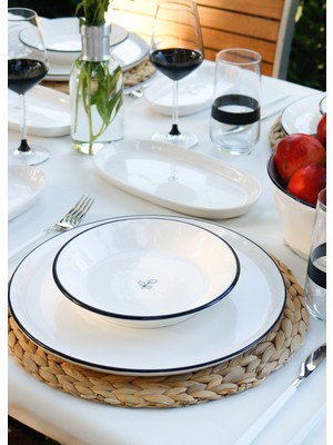 The Mia Summertime Yemek Tabağı  - 6lı Set 20 cm