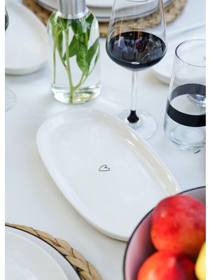 The Mia Summertime Oval Servis - 26CM 2 Li Set