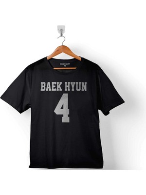 Kendim Seçtim Exo Baekhyun 4 Baek Hyun Logo Çocuk T-Shirt