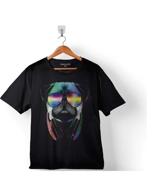 Kendim Seçtim Dj Pug Dog Chubby Köpek Çocuk T-Shirt
