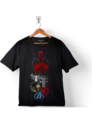 Kendim Seçtim Deadpool 1 2 3  Punısher Tetikçi Çocuk T-Shirt