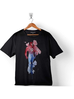 Superman Super Man Watercolor Çocuk Tişört