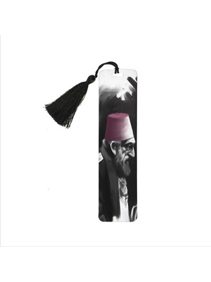 Sadrazam Sultan 2.abdulhamid Baskılı Püsküllü Kitap Ayracı   BOOKMARKAYRAÇ-101