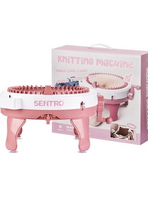Sentro 48 Iğneler El Yapımı Yün Dıy Örgü Makinesi Dokuma Makinesi Kolu,yetişkinler ve Çocuklar Örgü Tezgahı 843