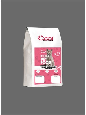 Cool Mycoolpetfood Yetişkin Kedi Tavuk Eti Aromalı Kuru Mama 10 kg