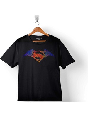 Batman V Vs Superman Watercolor Logo Çocuk Tişört