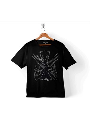 The Wolverine Hugh Jackman Logo Marvel Çocuk Tişört