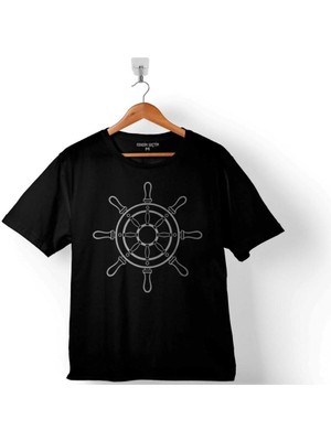 Denizci Dümen Yelken Çapa Anchor Yelken 1 Çocuk Tişört