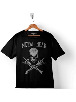Metal Head Skull Kuru Kafa Metallıcaçocuk Tişört