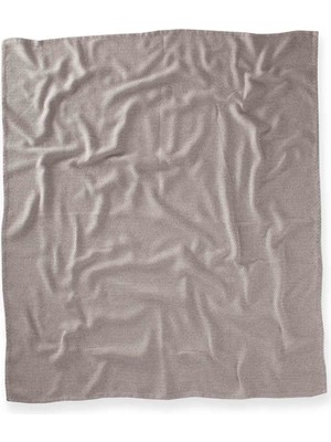 Cigit Hasır Desen Bebek Pamuk Battaniye (Yıkanmıştır) 93X100 cm +/- 3 cm Antrasit