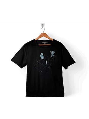 Kendim Seçtim Astronot Dans Uzay Cosmos Space Galaksi Gezegen Çocuk T-Shirt