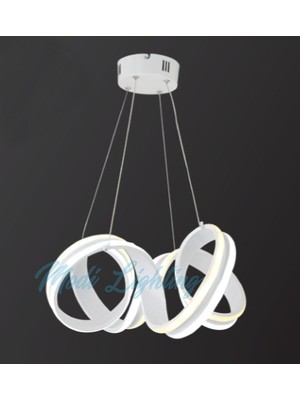 Modi Lighting Ikili 4burgulu Beyaz LED Avize MD30