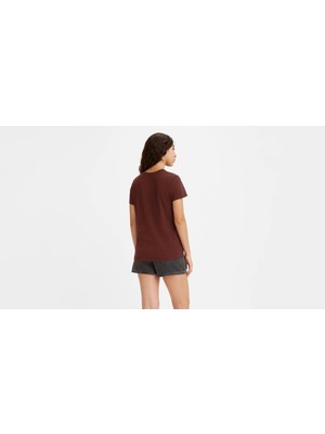Levi's Kadın Bordo Özel Baskı T-Shirt - A2086-0175