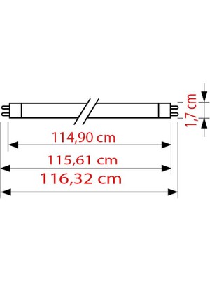 Osram He 28W/865 T5 Floresan Ampul Beyaz 6500K 116 cm