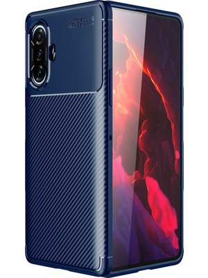 Kny Xiaomi Redmi K40 Gaming Kılıf Karbon Desenli Lux Negro Silikon