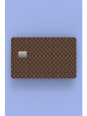 Ludio Louis Vuitton Kahverengi Kredi Kartı Sticker Kaplama