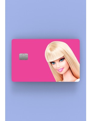 Ludio Barbie Pembe Kredi Kartı Sticker Kaplama